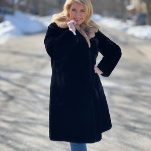 Vintage mink fur coat